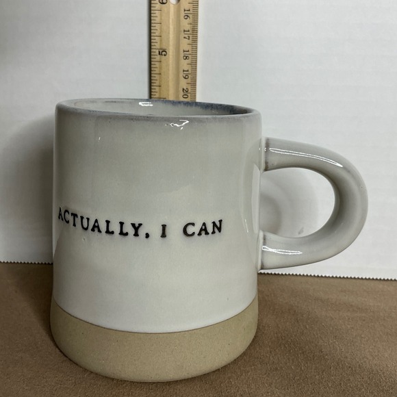 Hearth and Hand Magnolia Stoneware Mug Actually I Can Coffee Tea Cup - Picture 4 of 5